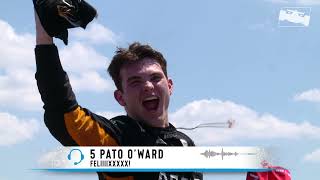 2021 Race Radio  Pato OWard wins at Detroit [upl. by Bilicki]