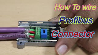 Profibus Connector wiring and Installation [upl. by O'Neil]