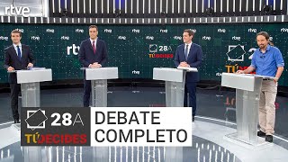 Debate a cuatro completo  ELDEBATEenRTVE [upl. by Pillihpnhoj]