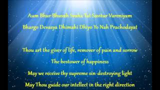 Gayatri Mantra with English Translation [upl. by Paula]