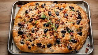 Focaccia Bread Recipe  Italian Focaccia Bread [upl. by Tisdale327]