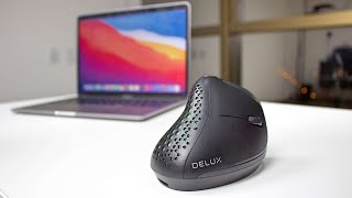 Delux Seeker Vertical Mouse  This is a Game Changer [upl. by Jabin]