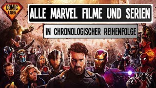 Alle MARVEL FILME und SERIEN in chronologischer Reihenfolge  offizielle MCU Timeline onsXreen [upl. by Limak829]