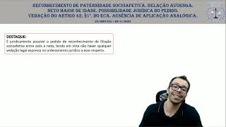 STJ INFO 834 paternidade socioafetiva e adoção [upl. by Nohsreg415]