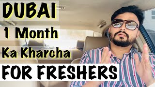 Dubai Mein 1 Month Rahnay Ka Kharcha  Dubai 1 Month OR 3 Month Living Expense For Jobseekers [upl. by Sleinad]