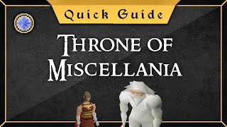 Quick Guide Throne of Miscellania [upl. by Burner]