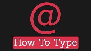 How to Type  on Computer or Laptop  Tech Pro Advice [upl. by Enilemme521]