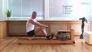 WaterRower Rudergeräte Rudertechnik  10 Tipps für das richtige Rudern  time4wellness [upl. by Nodababus467]