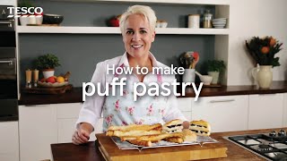 How to Make Puff Pastry  Tesco [upl. by Mavra794]