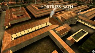 Animation of ancient Roman Fort in Caerleon Wales [upl. by Derick]