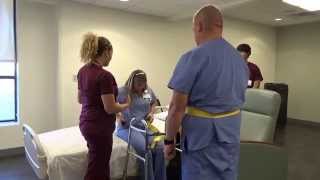 Physical Therapy Transfer Training  How To Transfer From Wheelchair To Bed [upl. by Heall945]