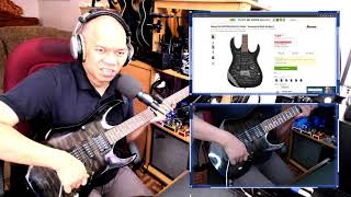 Ibanez Gio GRX70QA Electric Guitar Review by Pure Transparent Black Sunburst [upl. by Viki]