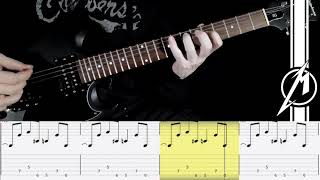 Metallica  Enter Sandman  Playthrough  James Hetfields Role  With Tab [upl. by Ahsinom103]