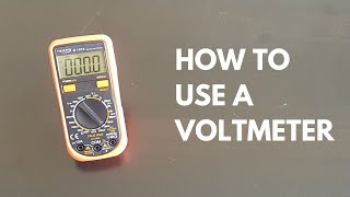 How to use a voltmeter [upl. by Tacy]