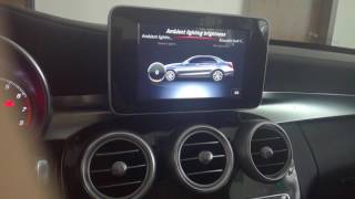 How to activate the ambient light atmosphere light for Mercedesbenz C w205GLC w253 [upl. by Art]