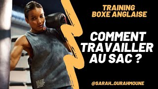 TUTO BOXE COMMENT BIEN TRAVAILLER AU SAC  3 [upl. by Golliner527]