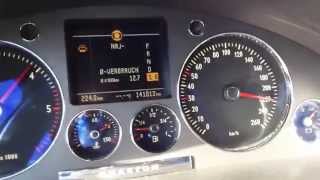 VW Phaeton 30 tdi 225hp acceleration 0220kmh [upl. by Ernest485]