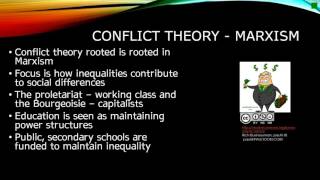 Functionalism and Conflict Theory  Education [upl. by Rosena928]