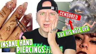 Most Insane Piercings amp Body Mods Ever  Reacting To Instagram DMs 16  Roly Reacts [upl. by Euginomod]