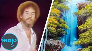 Top 10 Most Impressive Bob Ross Paintings [upl. by Anowahs713]