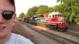 UP CLOSE NS Training First Responders Unit Safety Train  Railfan Rowan [upl. by Aihpledalihp287]