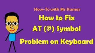 How to Fix AT Symbol Problem with Keyboard [upl. by Eeleak]