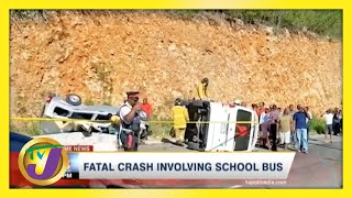 Fatal Crash involving School Bus in Jamaica  TVJ News  Jamaica News [upl. by Ytsanyd]