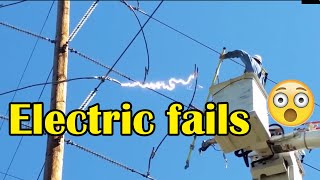 Electric fails  Electric arc  Electric Explosion Fails Compilation [upl. by Yboj]