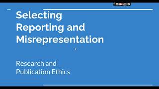 Selective Reporting and Misrepresentation of data Research and Publication ethics Phd coursework [upl. by Soirtimid]