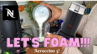 How To Foam Milk With Aeroccino 3 Make Coffee With Foam Tips amp Tricks  Easy Foamed Latte Recipe [upl. by Aniral]