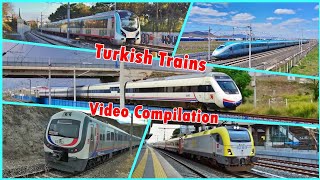 Turkish Trains in Action  HighSpeed EMU DMU Locomotive Compilation [upl. by Oijile]