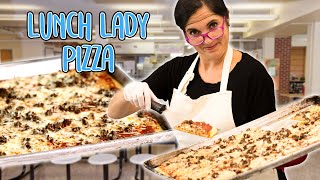 Recreating a Classic School Sausage Pizza Recipe  The OG Rectangle Sheet Pan Lunchroom Pizza [upl. by Ynnod]