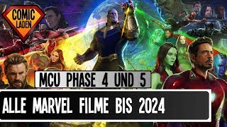 Alle MARVEL FILME bis 2024 – Das sind die Phasen 4 und 5 im MCU onsXreen [upl. by Golda]