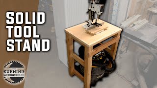 DIY Tool Stand made from 2x4s  Evening Woodworker [upl. by Ynaffets]