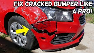 HOW TO REPAIR CRACKED BUMPER [upl. by Linc601]