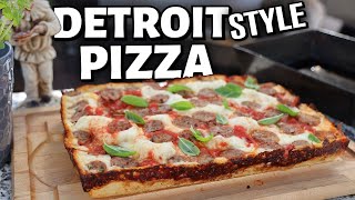 HOW TO MAKE THE EASIEST DETROIT STYLE PIZZA  At Home [upl. by Ninnette282]