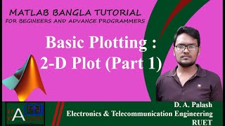 Matlab Bangla Tutorial 8  Basic Plotting  2 D Plot  Part 1 [upl. by Eiramlirpa]