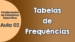 02  Tabela de Frequências Discreta dados agrupados sem classes [upl. by Moia]