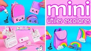 12 DIY Mini Útiles Escolares Que SÍ Funcionan [upl. by Paula]