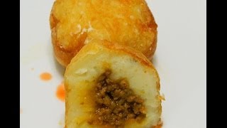 Rellenos de Papa or Stuffed Potato Balls [upl. by Renell]