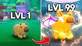 I Upgraded From NOOB to MAX LEVEL Capybara Evolution in Roblox [upl. by Inglis]