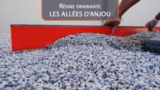 Résine drainante  LES ALLEES DANJOU [upl. by Ddat]