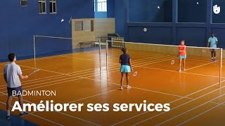 Améliorer ses services  Badminton [upl. by Yatnuahc255]