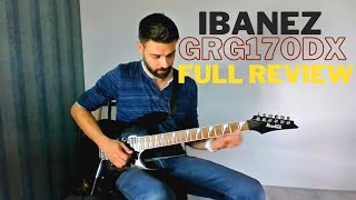 Ibanez GRG170DX Gio Full review a cheap budget Ibanez Guitar [upl. by Waylin]