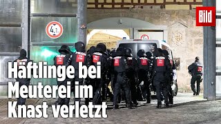 Gefängnismeuterei Polizei stürmt Knast in Thüringen  JVA Untermaßfeld [upl. by Condon]